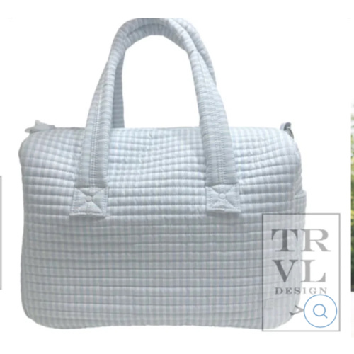 Pimlico Stripe Blue Quilted Stroller Bag