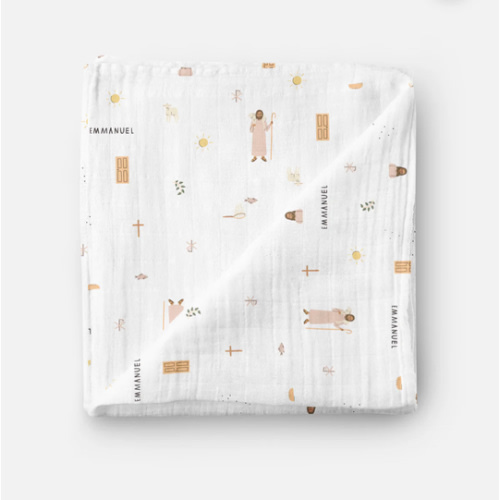 Jesus Muslin Swaddle Baby Blanket