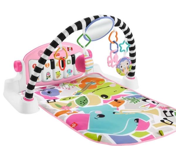 Fisher-Price Fisher Price Glow and Grow Kick & Play Gym - Pink