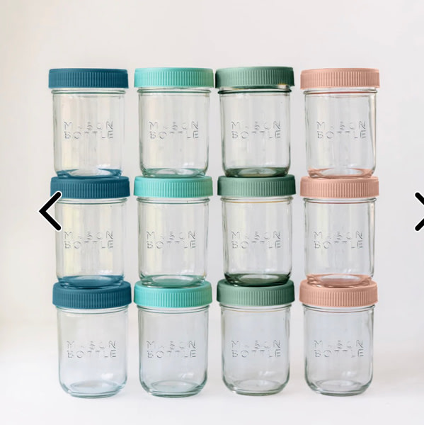 Breastmilk Storage Jar Set – Mason Bottle