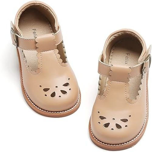 Felix & Flora Toddler Little Girl Mary Jane Dress Shoes - Ballet Flats for Girl Party School Shoes