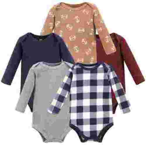 Hudson Baby Infant Boy Thermal Long Sleeve Bodysuits, Football, Newborn