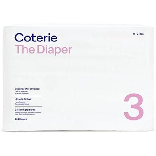 Coterie Size 3 Diapers, 28 CT