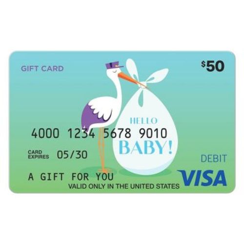 Visa New Baby Egift Card - $50 + $5 Fee