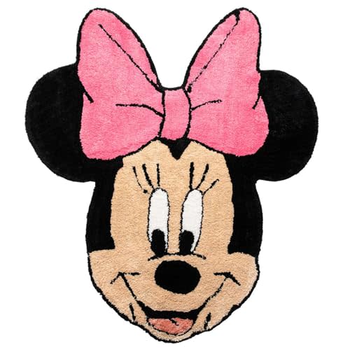 Jay Franco Disney Minnie Mouse Plush Fluffy Accent Rug - 4 x 3 ft Area Rug for Kids Bedroom or Living Room Decor