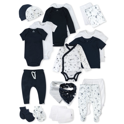 Honest Baby Clothing Baby Boy or Girl Gender Neutral Organic Cotton Hittin the Town Gift Set, 20 Piece (Newborn-6 Months)
