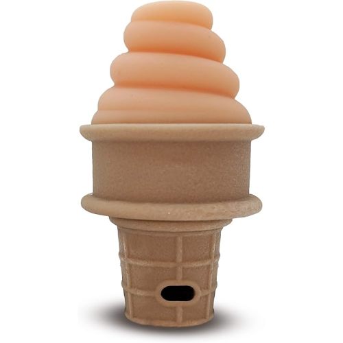 SweeTooth Ice Cream Cone Shaped Baby Teether - Adorable Orange