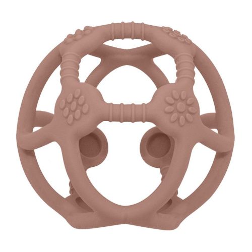Living Textiles|playground Silicone Teether Ball Steel Sunshine