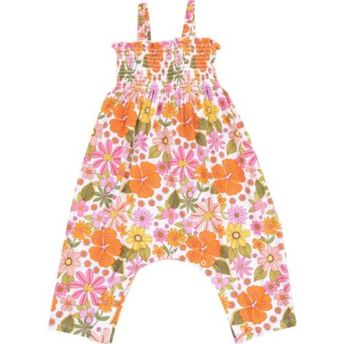 Smocked Bodice Romper, 3-6M