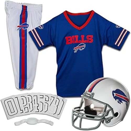 Franklin Sports NFL Youth Football Uniform Set for Boys & Girls - Includes Helmet, Jersey & Pants with Chinstrap + Numbers