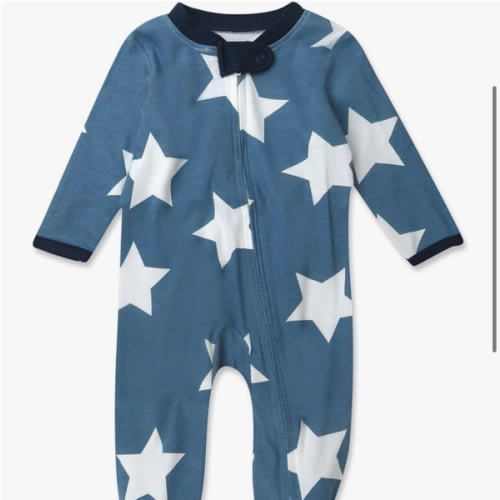 HonestBaby Celebration Sleep & Play Footed One-Piece Pajama Sleeper 100% Organic Cotton