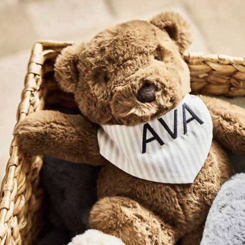 Crate Cuddlies Brown Bear Kids Stuffed Animal (“Henry”, Small, Brown)