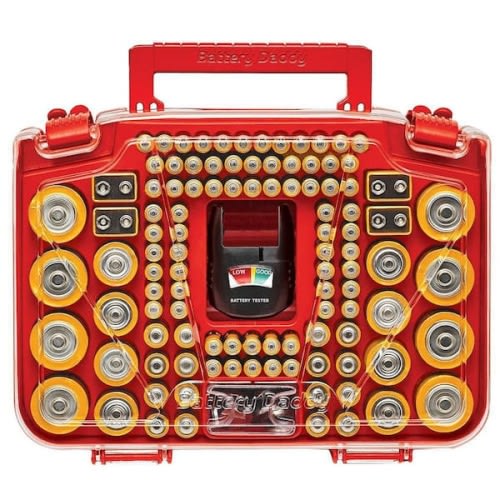 150 Battery Organizer and Storage Case with Tester