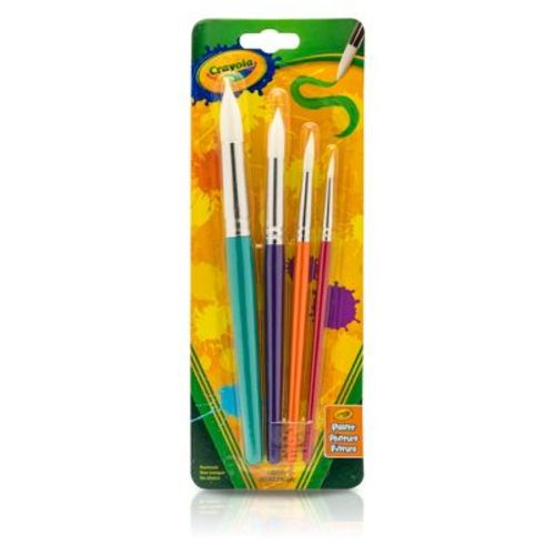 Crayola 4ct Big Paint Brushes With Round Tips