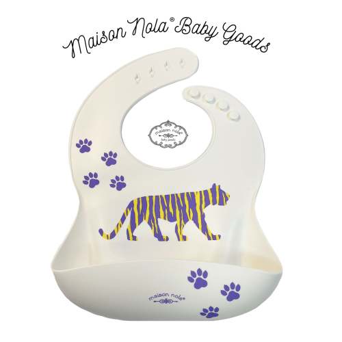 Maison Nola Silicone Tiger Bib