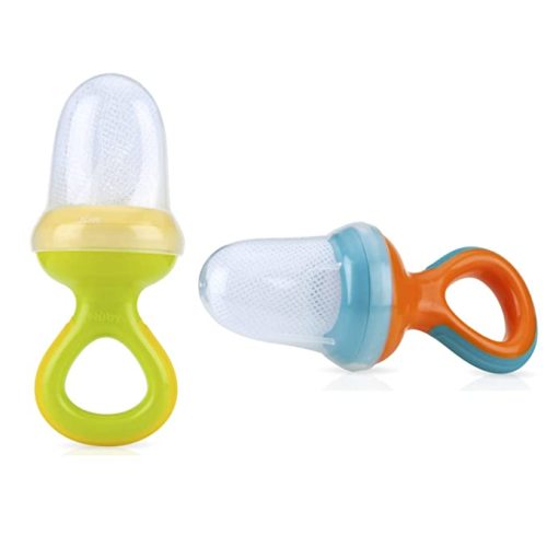 Nuby Nibbler Mesh First Soft Foods Feeder, 2pk, Colors May Vary - New