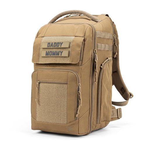 Tactical Baby Gear Everyday Diaper Bag Backpack for Men w/Changing Mat (Coyote Brown Everyday)