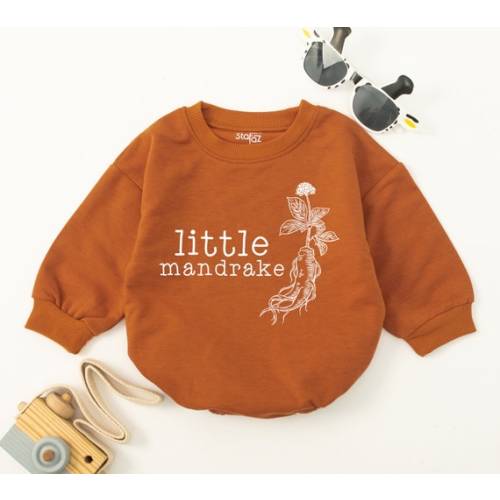 Little Mandrake Baby Romper, Wizard Bodysuit, Magic Baby, Cute Baby Bodysuit, Pregnancy Reveal, Newborn, Baby Shower Gift, Potterhead Gift - Etsy