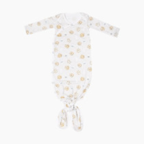 Copper Pearl Printed Knotted Gown - Chip, 0-4 M