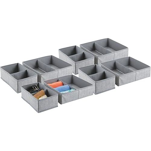 Soft Fabric Dresser Drawer & Closet Organizer Bins
