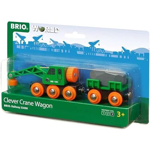 BRIO Clever Crane Wagon Set