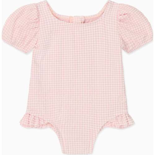 Gingham Seersucker Puff Sleeve Swimsuit - MORI | Maisonette