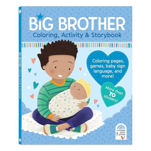 Big Brother Activity Book and Story with More than 70 Stickers - Includes Coloring Pages, Mazes, and More