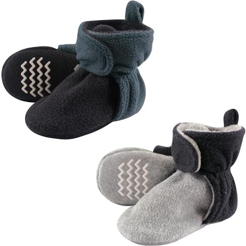 Hudson Baby Unisex-Child Cozy Fleece Booties Slipper Sock - 6-12 months