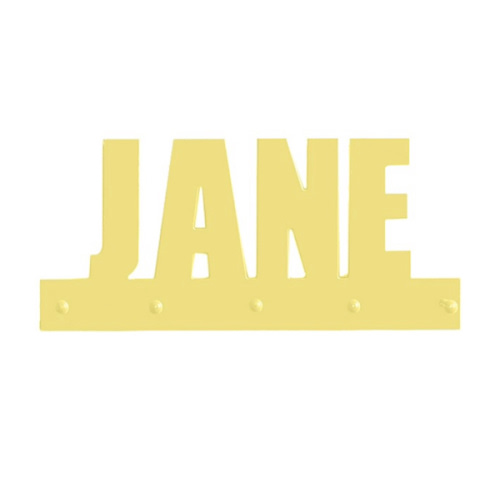 Personalized Name with Pegs (15" x 24") - Yellow
