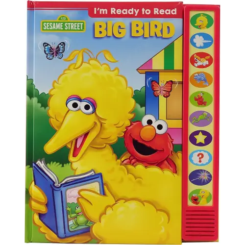 Sesame Street Elmo, Big Bird, and More! - I'm Ready to Read with Big Bird - Interactive Read-Along Sound Book - Great for Early Readers - PI Kids