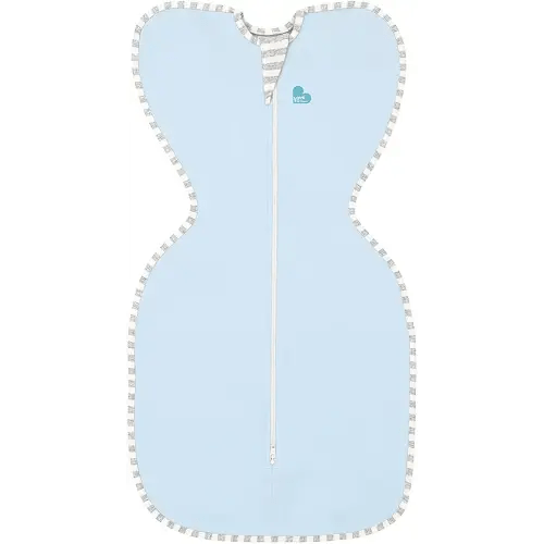 Love To Dream Swaddle UP, Blue, Newborn, 5-8.5 lbs., Dramatically better & Allow baby to sleep in their preferred arms up position for self-soothing, snug fit calms startle reflex