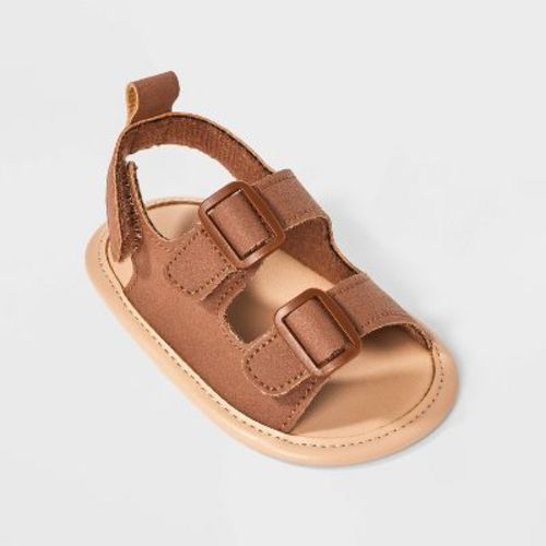 Baby Boys' Ankle Strap Sandals - Cat & Jack™ Brown 0-3M