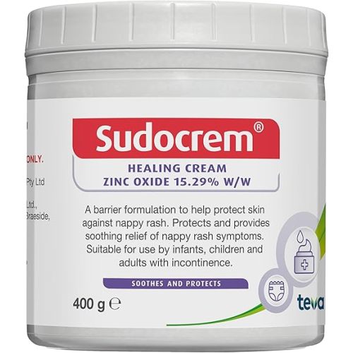 SUDOCREM - Healing Cream ; Soothes and Protects against Nappy Rash ; 400g