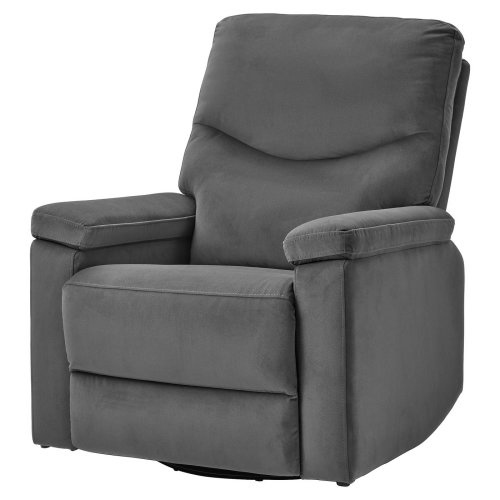 SKULNÄS Recliner rocker and swivel armchair - Hakebo dark gray