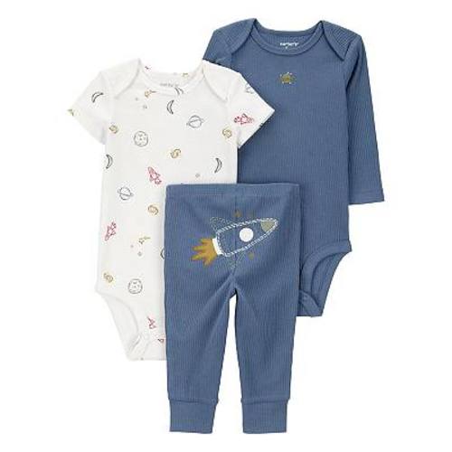 Baby Boys Carter's 3-pc. Rocket Ship Bodysuit & Pant Set