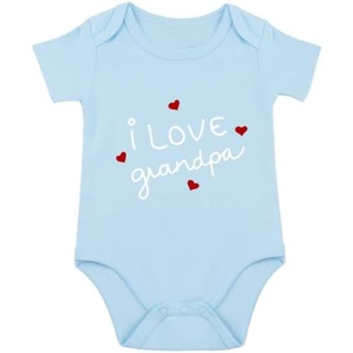 I Love Grandpa Baby Onesie Grandpa Onesie for Baby Bodysuit I Love Grandpa Baby Clothes Baby Boy Girl Clothes
