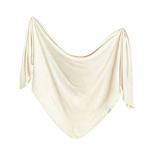 Copper Pearl Knit Swaddle Blanket - Moonstone