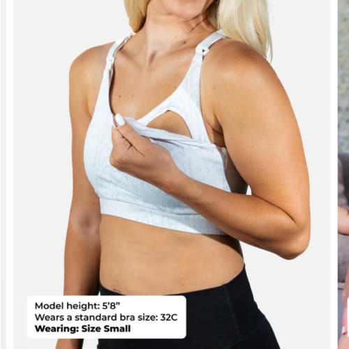 Ultra Comfort Active Nursing Bra (White Python)