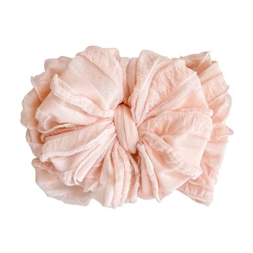 Ruffled Headband- Peachy Keen