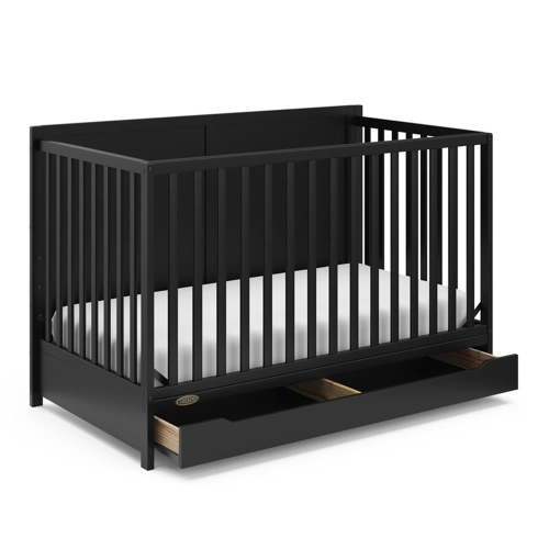 Graco® Melrose 5-in-1 Convertible Baby Crib with Storage Drawer, Black