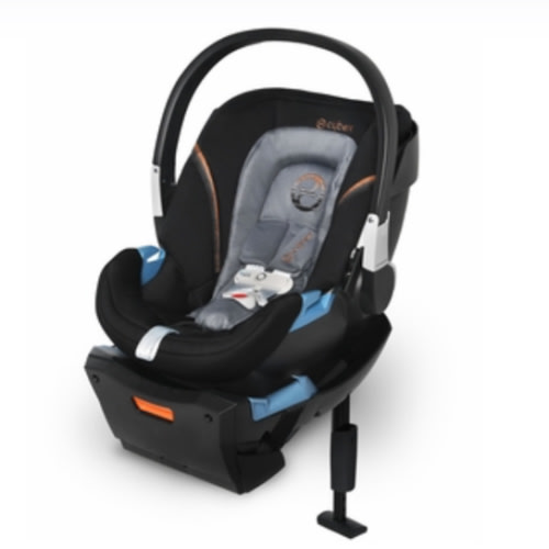 Cybex Aton 2 SensorSafe Lightweight Infant Car Seat with Load Leg - Pepper Black