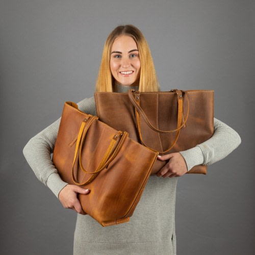 Leather Tote Mom Baby Bag : Diaper Bag