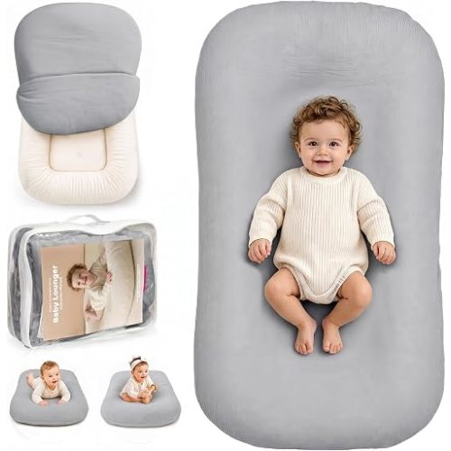 Baby Lounger, Infant Support Cushion for Newborn 0-24 Months