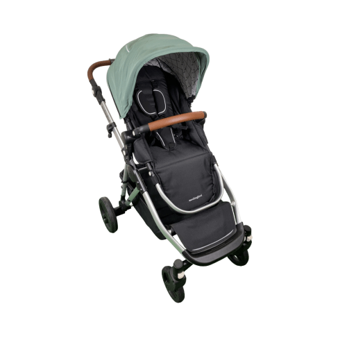 Mockingbird Single to Double 2.0 Stroller, Sage, Windowpane, Silver With Penny Leather, 2025