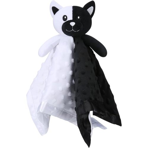 Pro Goleem Cat Loveys for Babies, Soft Security Blanket High Contrast Baby Toys for Newborn Stuffed Animals Baby Gifts for Boys and Girls, 16 Inch