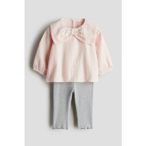 2-PIECE BLOUSE AND LEGGINGS SET 6M