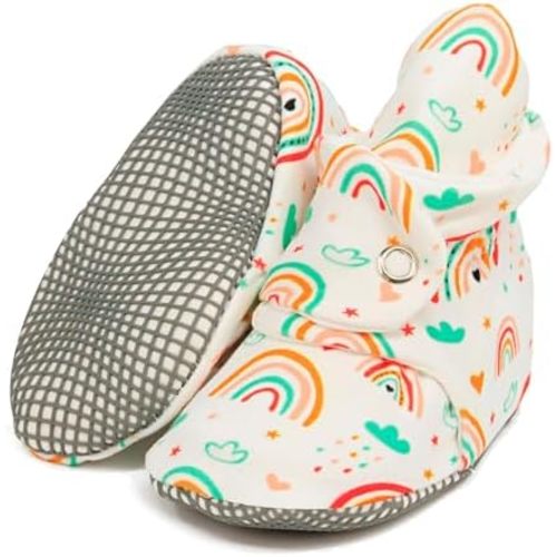 Ella Bonna Baby Booties Organic Cotton Muslin Newborn Baby Slippers Baby Boy Booties, Infant Girl Booties, 6-12 months, 0-6 Months, 12-18 Months, 0-3 Months, 18-24 Months, Toddler Shoes
