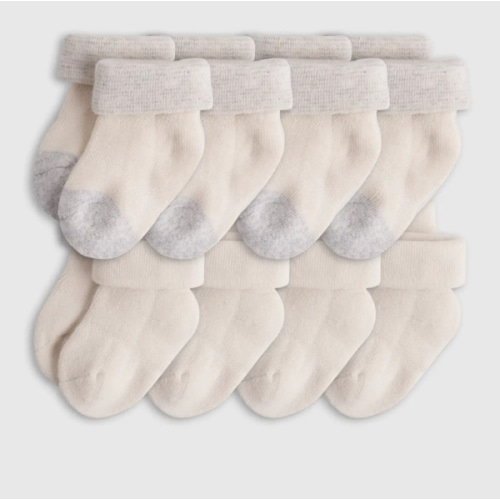 Organic Fold Over Socks 8-Pack - Baby Boy