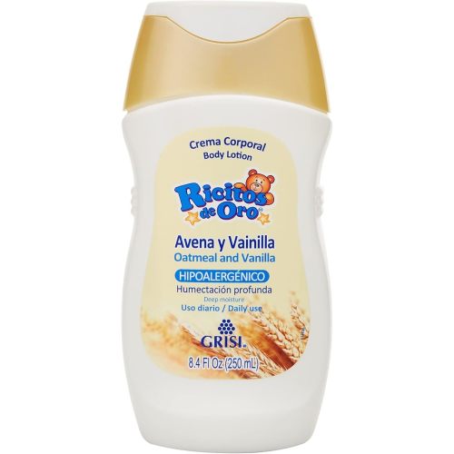 Ricitos de Oro- Avena & Vainilla Body Lotion, Deep Moisture, 8.4 Fl oz