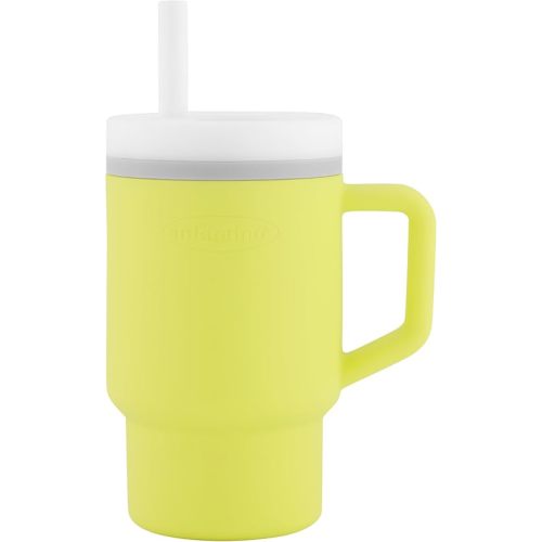 Infantino My 1st Tumbler – Adorable Miniature Tumbler with Toddler-Friendly Straw and Handle, Encourages Hydration, Easy to Clean, Citrus